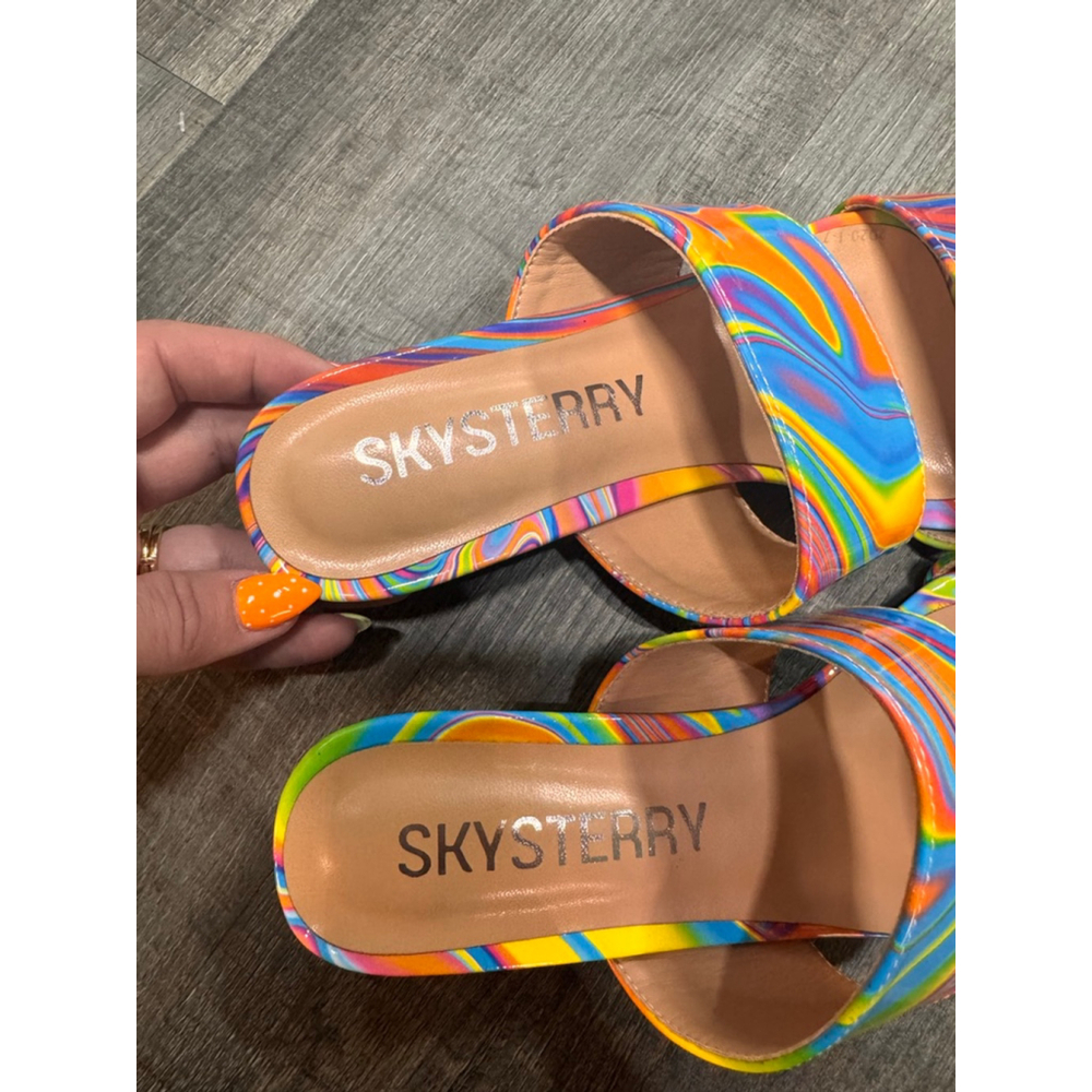 Women's SKYSTERRY Y2K Multi-color Sandals Size‎ 7.5 - Picture 4 of 4